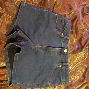 Denim shorts